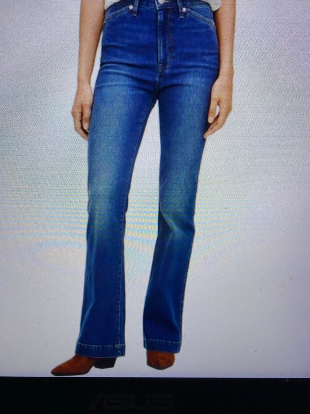 Gap Hi Rise Flare Medium Hendrix Wash Jeans 10/30